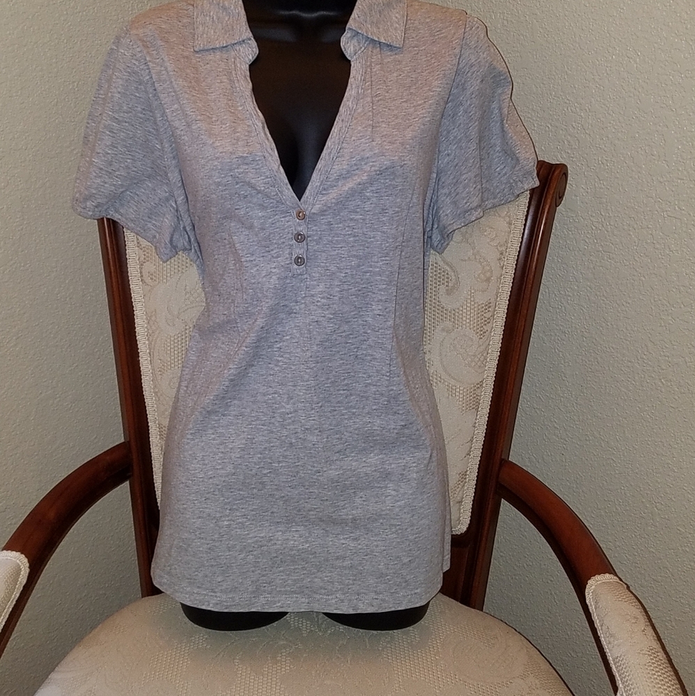 5 Lane Bryant button up t-shirt